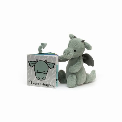 Jellycat If I Were A Dragon and Bashful Dragon Small USA | 84790JNQI